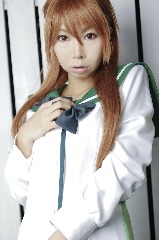 [Cosplay] 2013.04.09  Big boobs Saya Takagi 性感制服诱惑